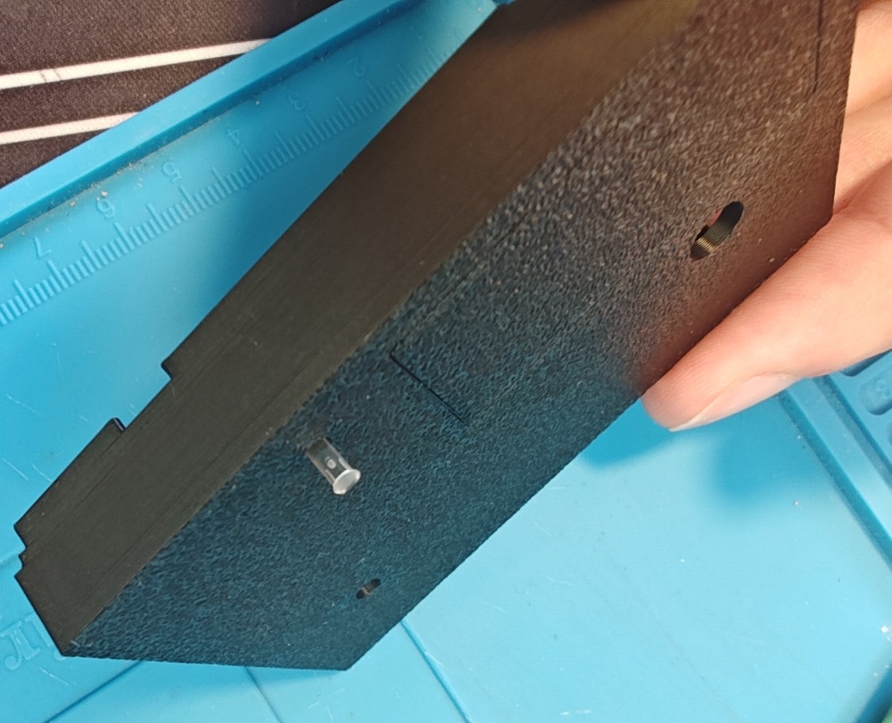 Placing the light-pipe into the new case